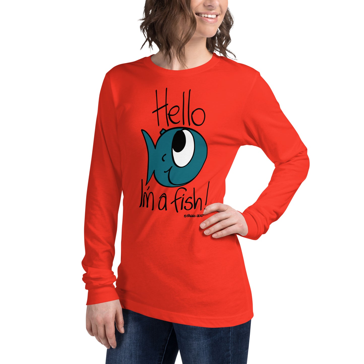 Hello, I'm a Fish! - Women's Long Sleeve Tee