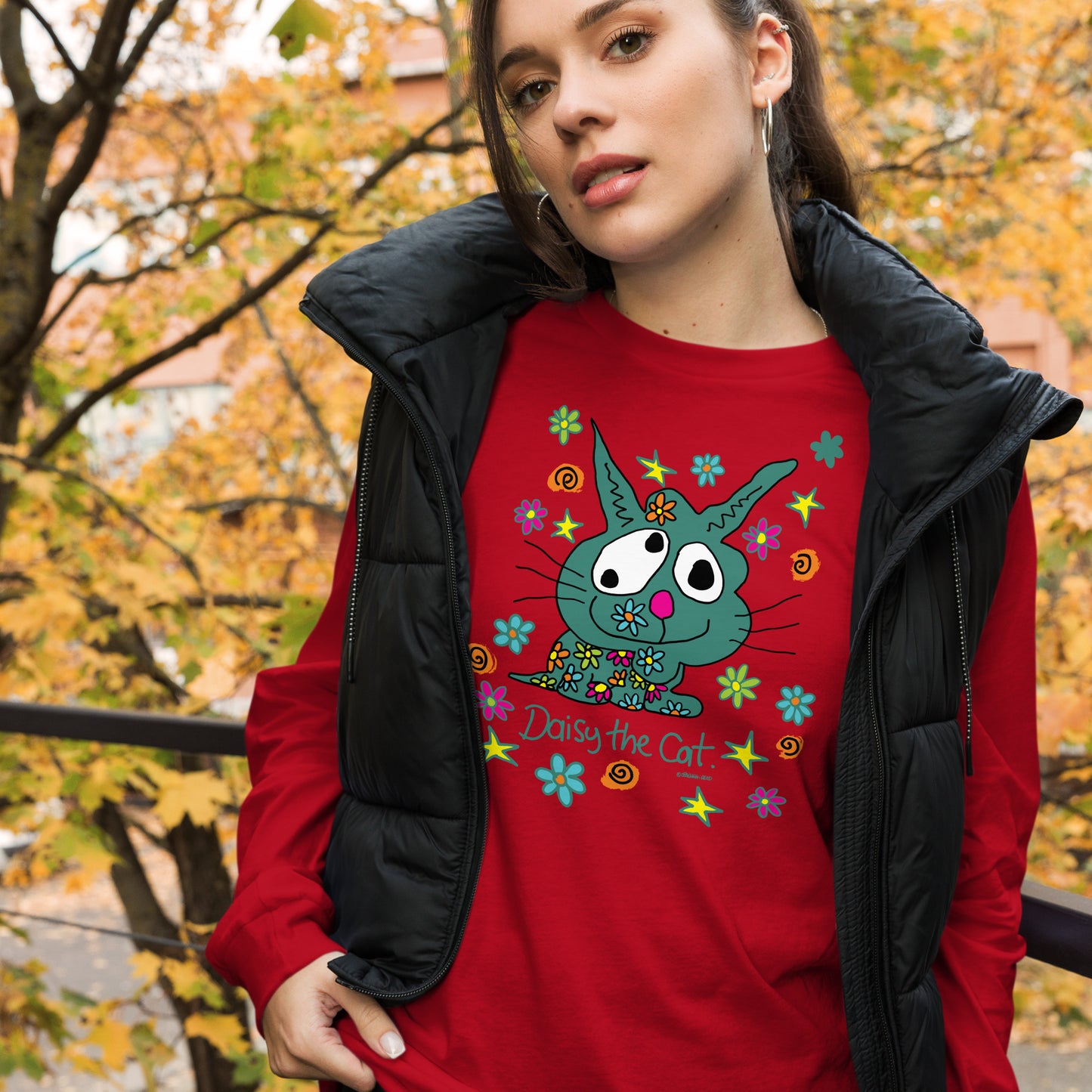 Daisy the Cat - Women's Long Sleeve Tee