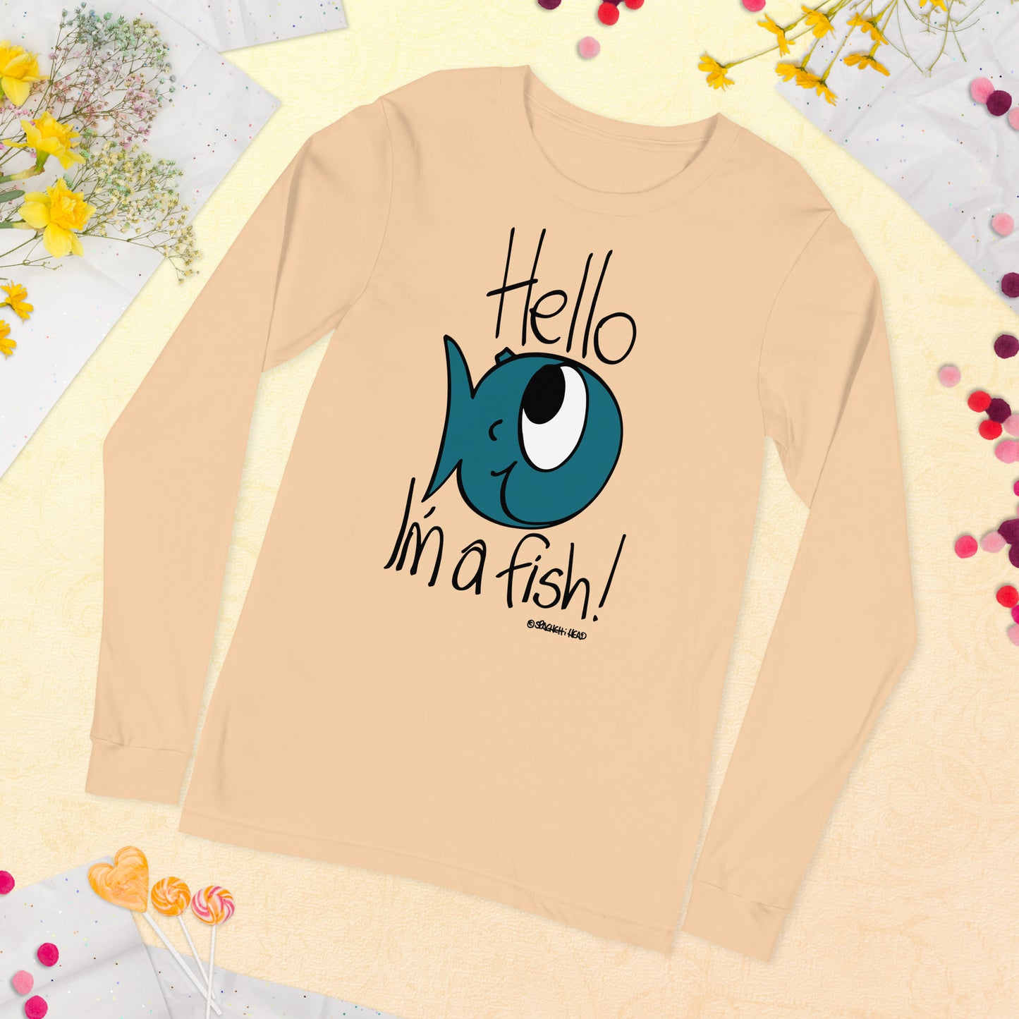 Hello, I'm a Fish! - Women's Long Sleeve Tee