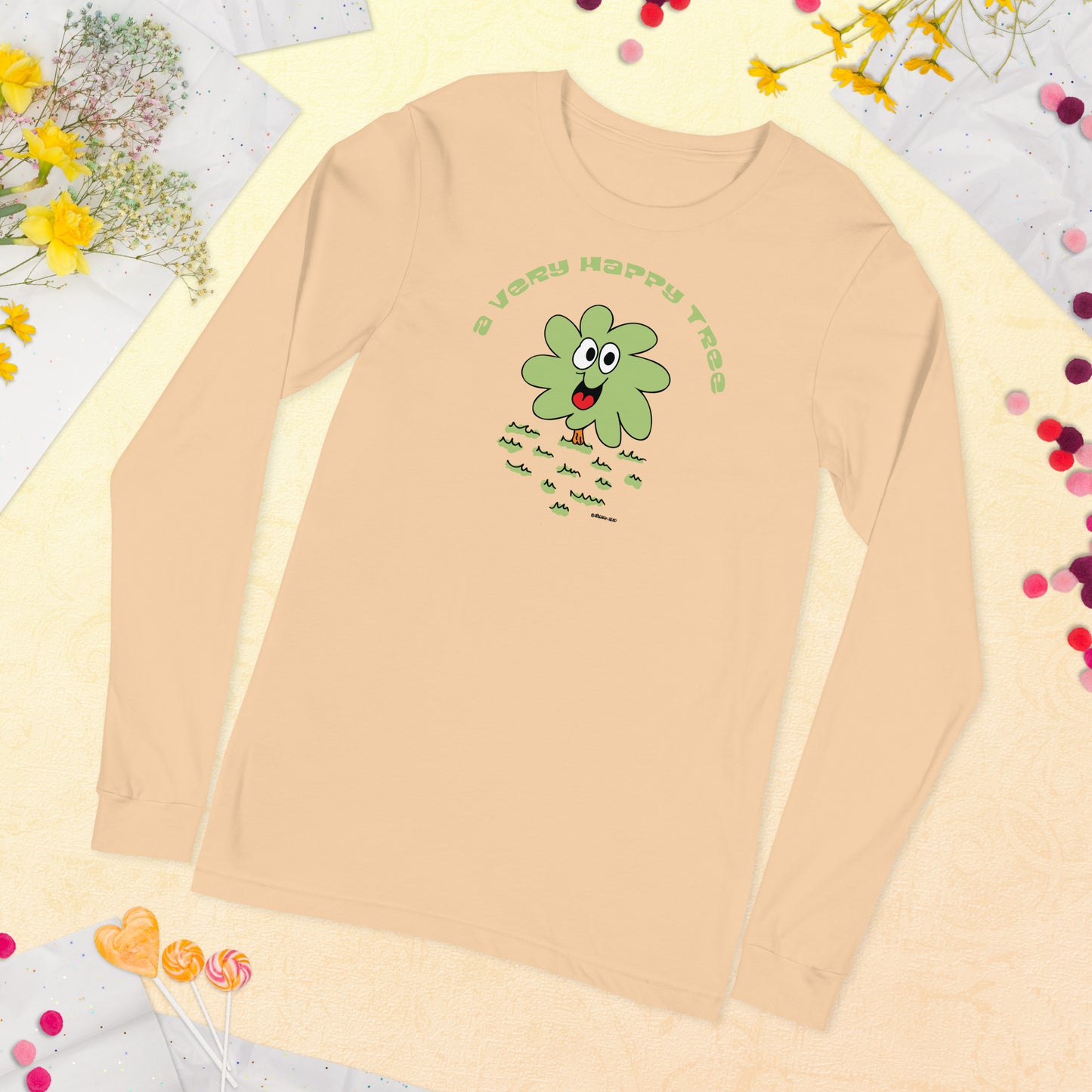 A very happy tree - Women's Long Sleeve Tee