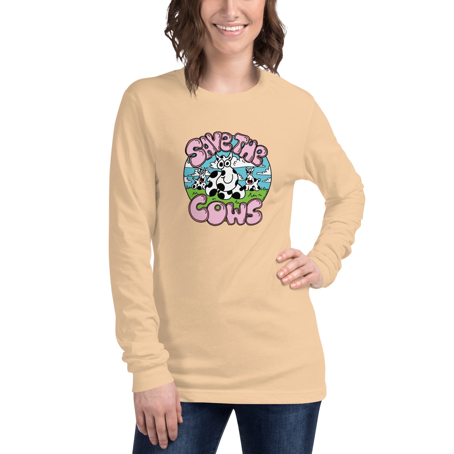 Save the Cows - Women's Long Sleeve Tee