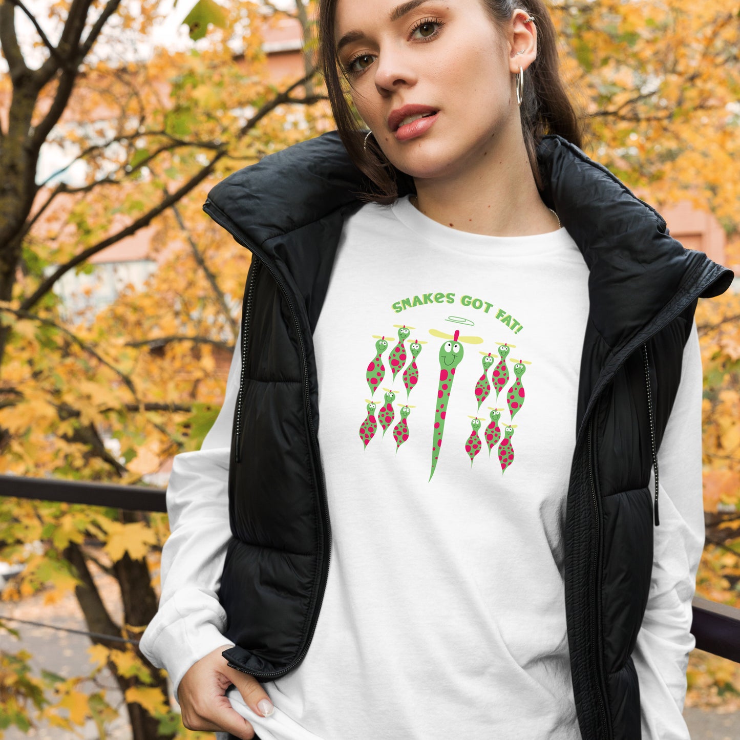 Snakes got Fat! - Women's Long Sleeve Tee