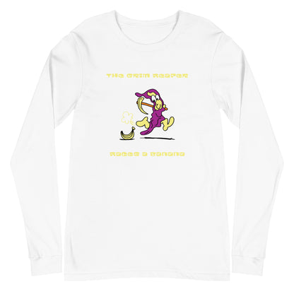 The Grim Reaper races a Banana - Women's Long Sleeve Tee