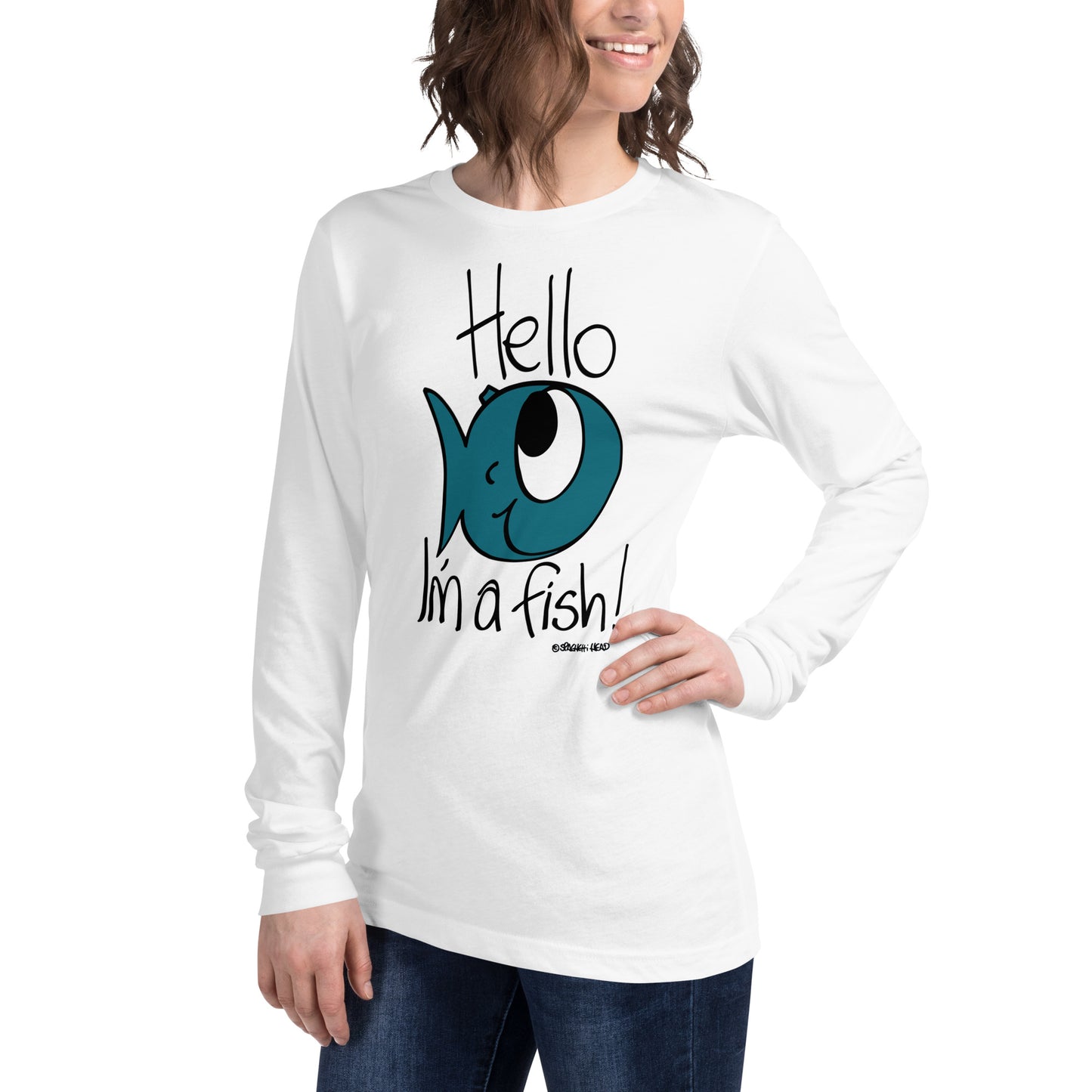 Hello, I'm a Fish! - Women's Long Sleeve Tee