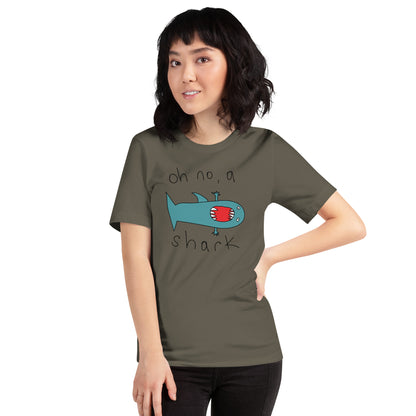 Oh no, a shark - Women's t-shirt