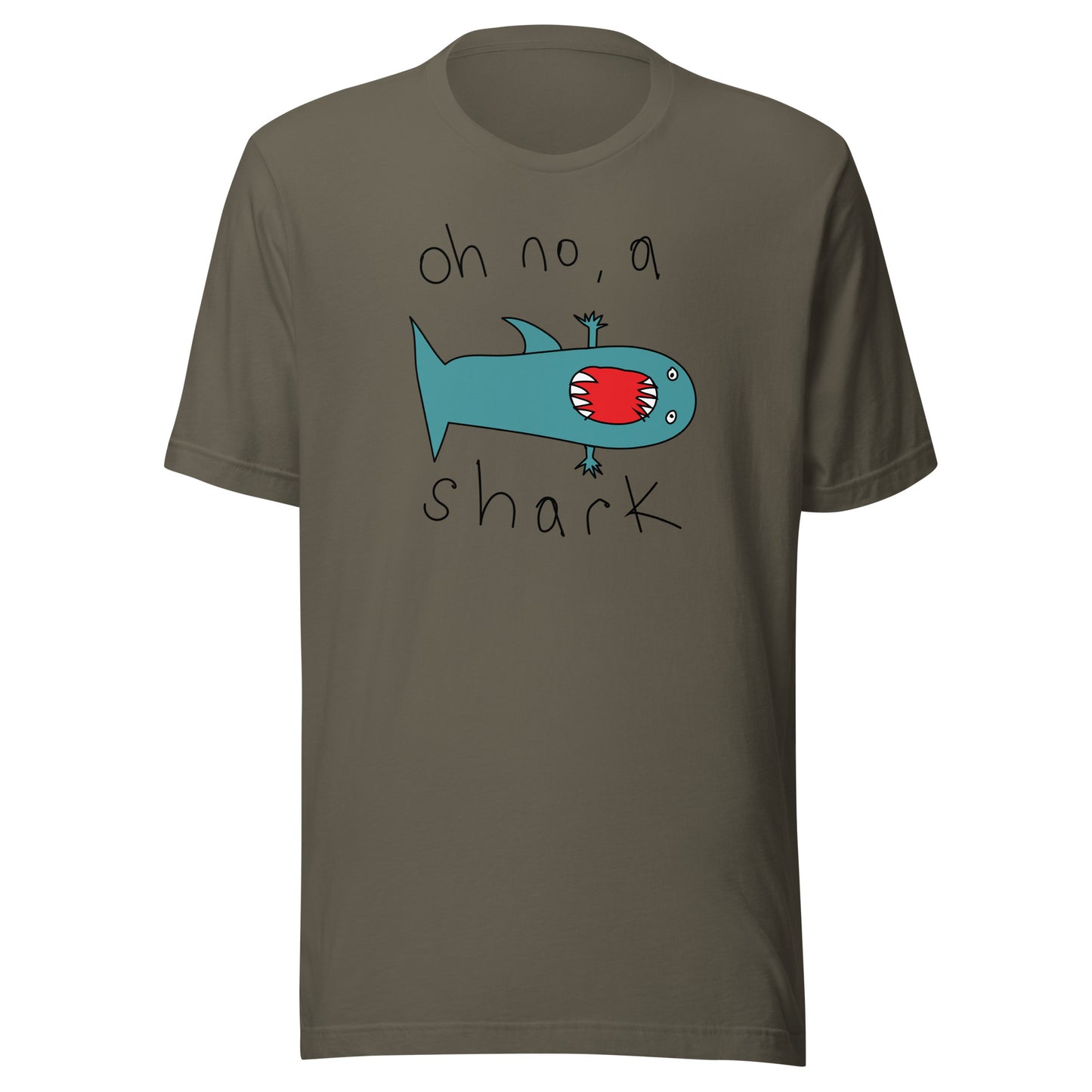 Oh no, a shark - Women's t-shirt