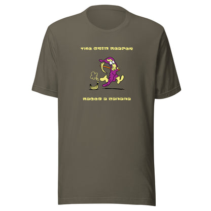 The Grim Reaper races a Banana - Men's t-shirt