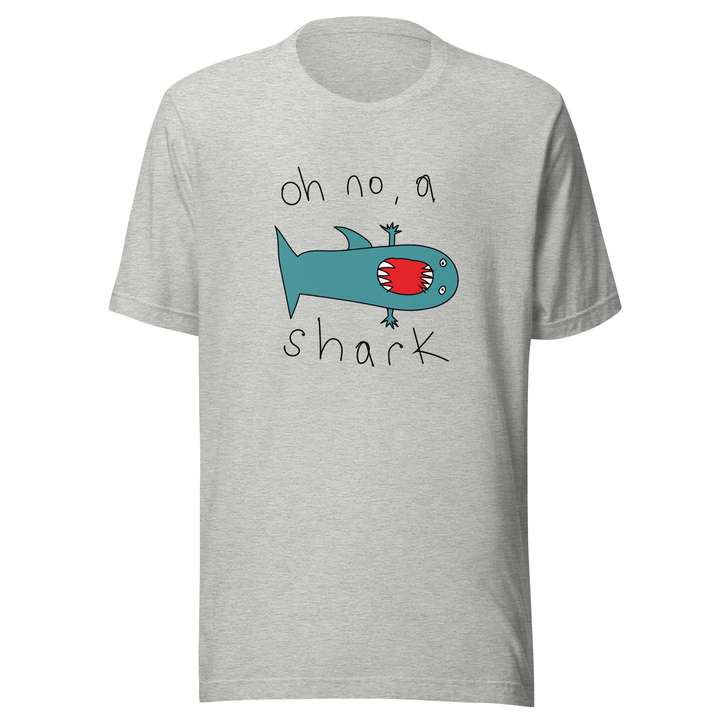 Oh no, a shark - Men's t-shirt (Fashion colours)