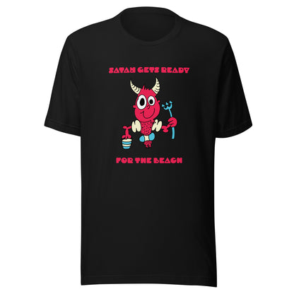 Satan gets ready for the beach - Women's t-shirt