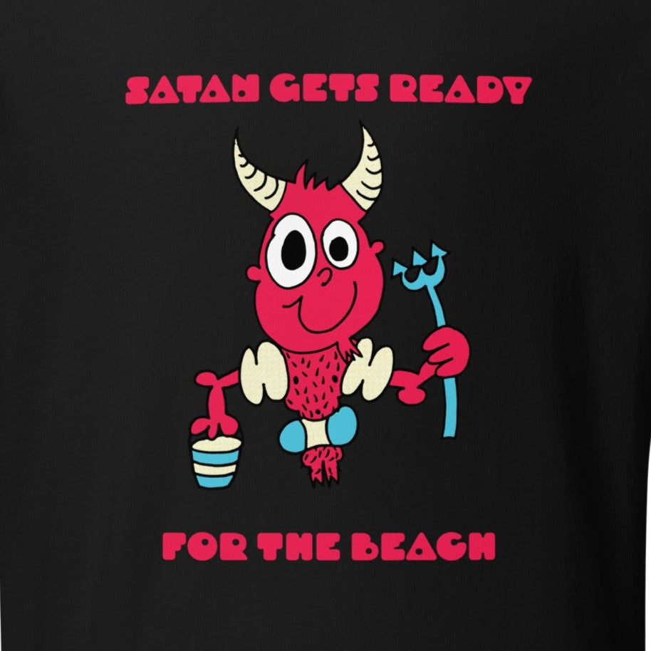 Satan gets ready for the beach - Men's t-shirt