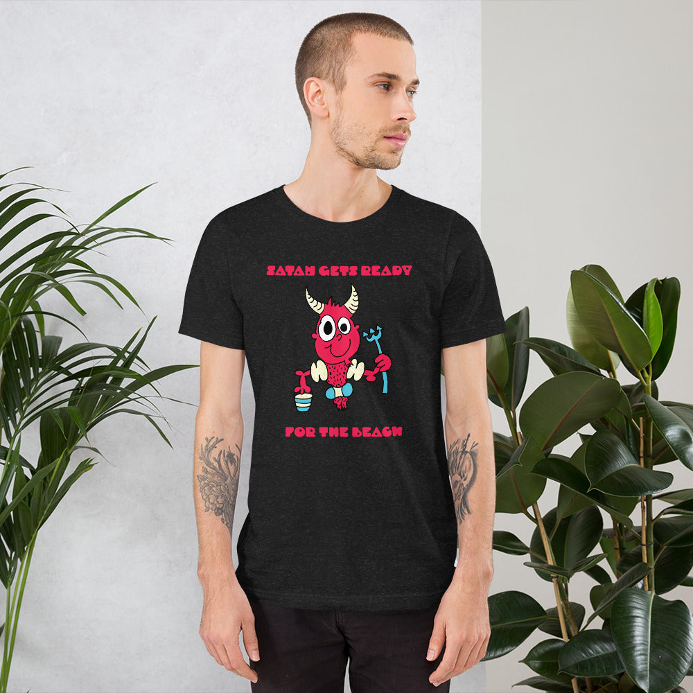 Satan gets ready for the beach - Men's t-shirt