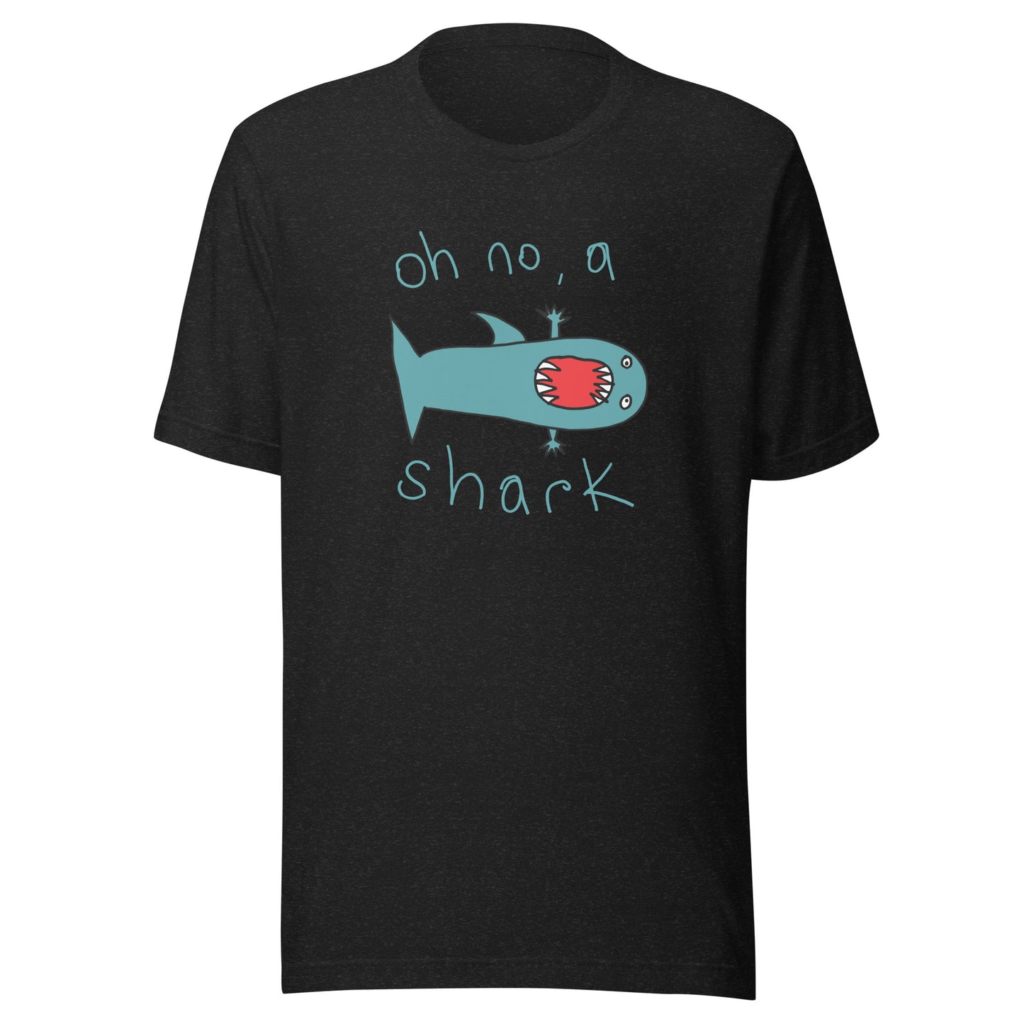 Oh no, a shark - Men's t-shirt (Fashion colours)