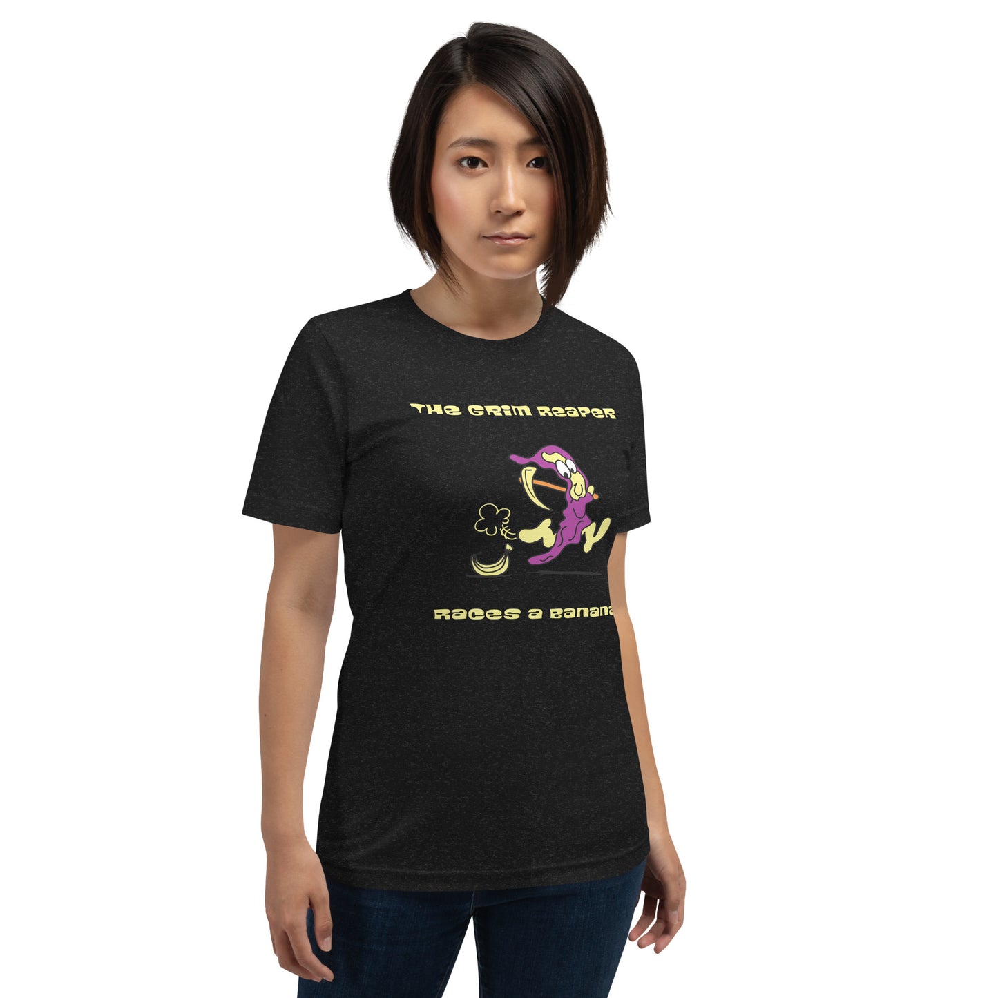 The Grim Reaper races a Banana - Women's t-shirt