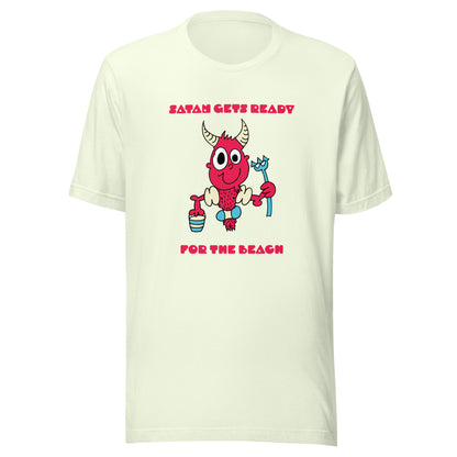 Satan gets ready for the beach - Women's t-shirt