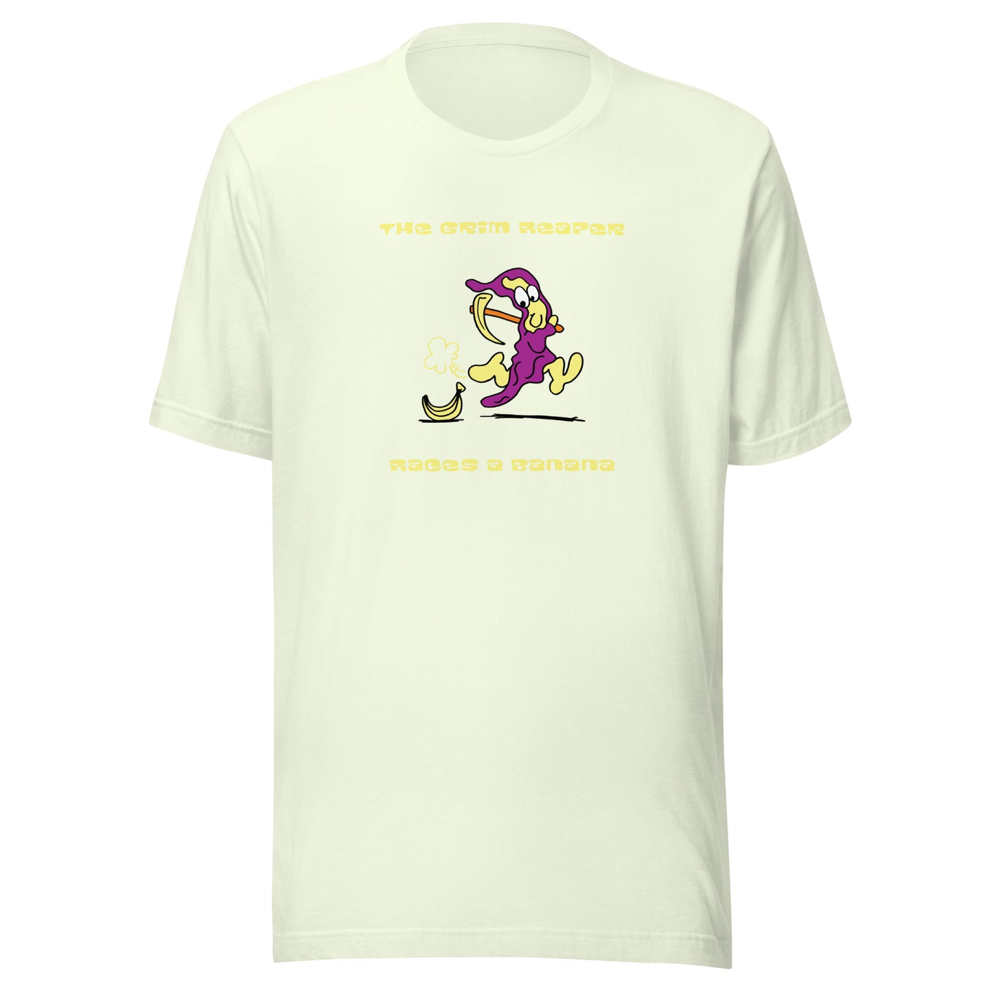 The Grim Reaper races a Banana - Men's t-shirt