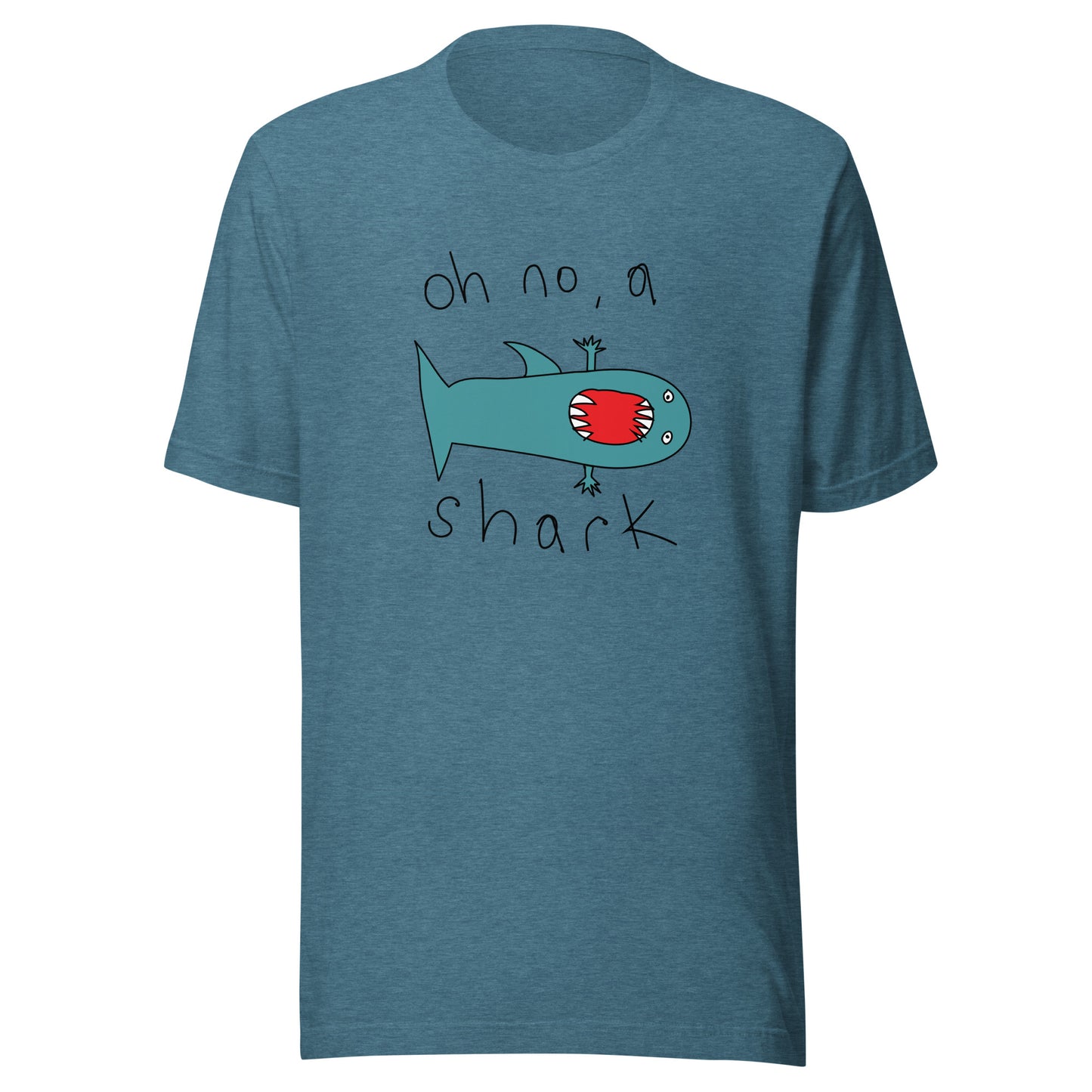 Oh no, a shark - Men's t-shirt (Fashion colours)