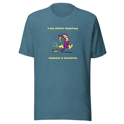 The Grim Reaper races a Banana - Men's t-shirt