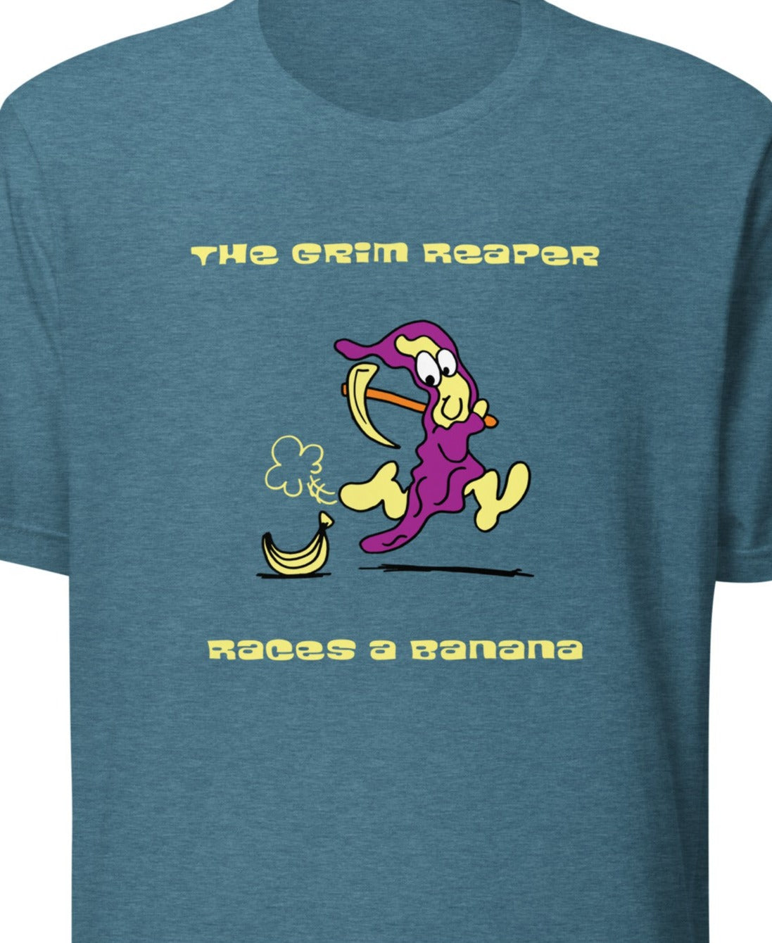 The Grim Reaper races a Banana - Women's t-shirt