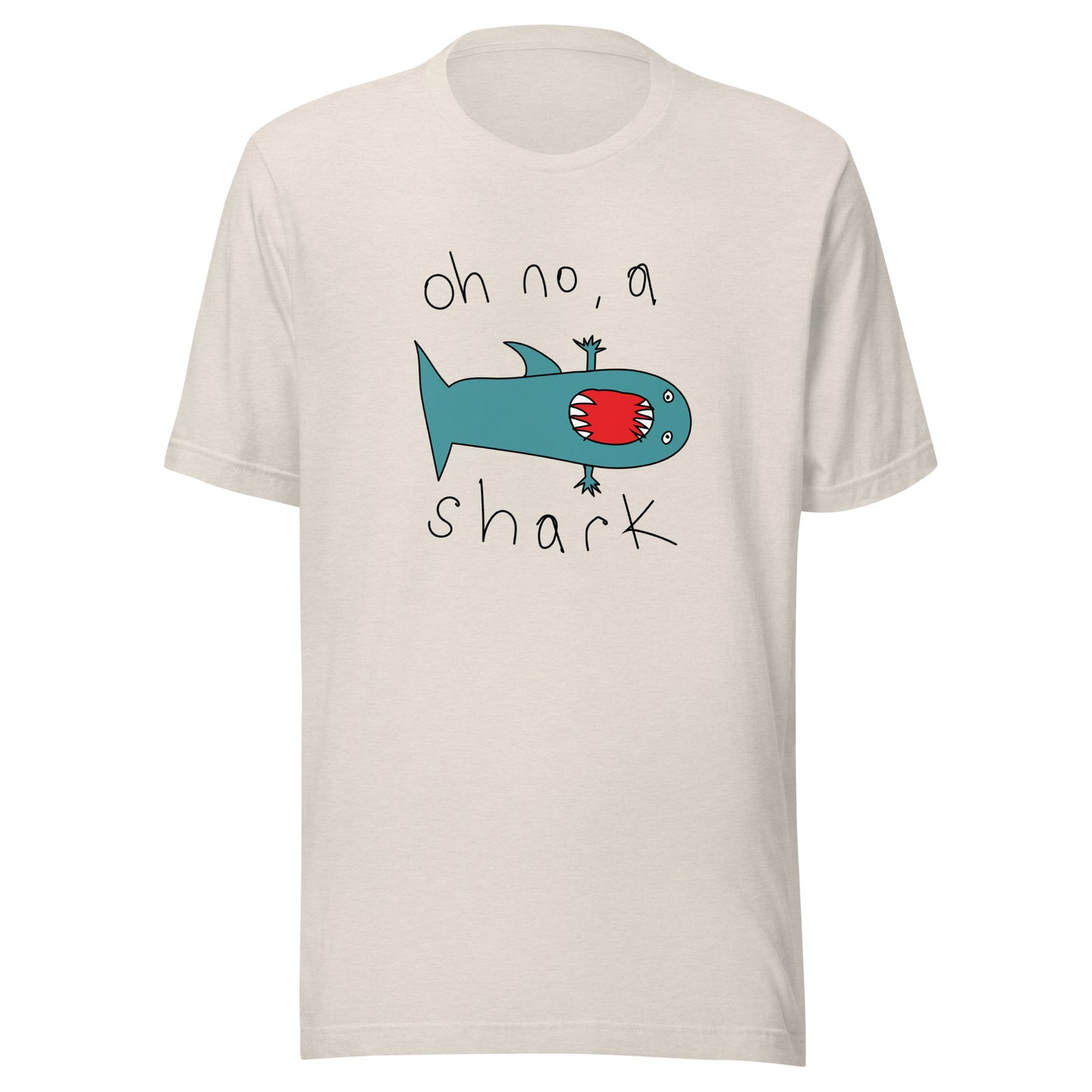 Oh no, a shark - Men's t-shirt (Fashion colours)