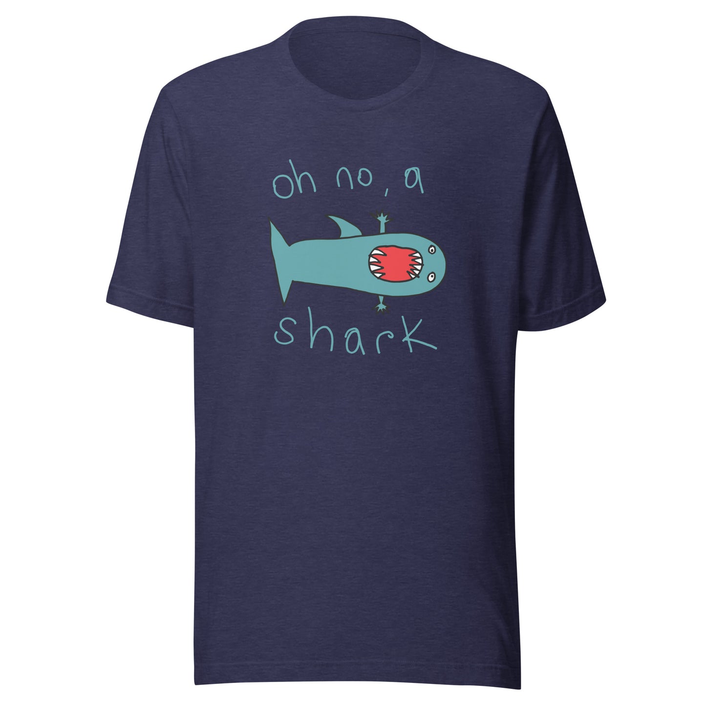 Oh no, a shark - Men's t-shirt (Fashion colours)