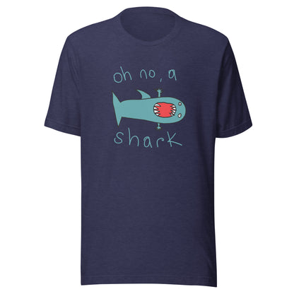 Oh no, a shark - Men's t-shirt (Fashion colours)