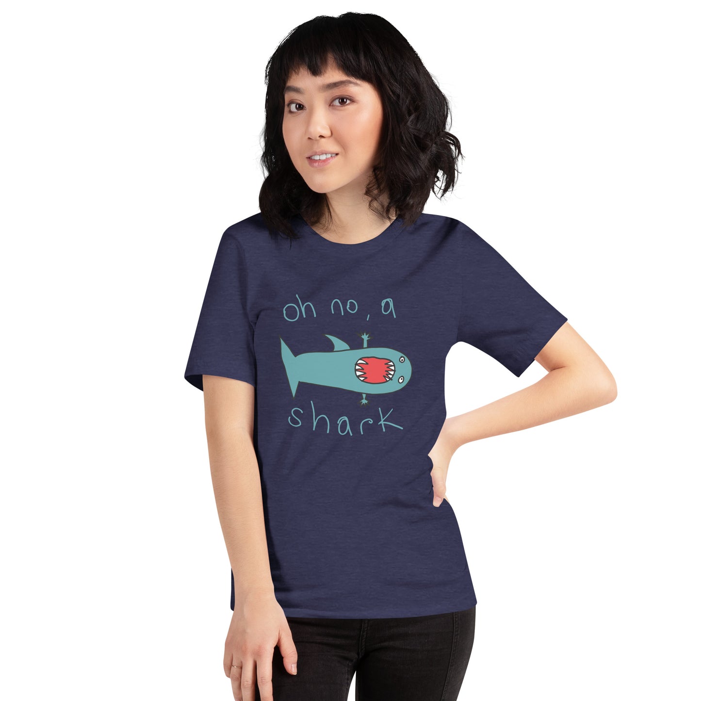 Oh no, a shark - Women's t-shirt