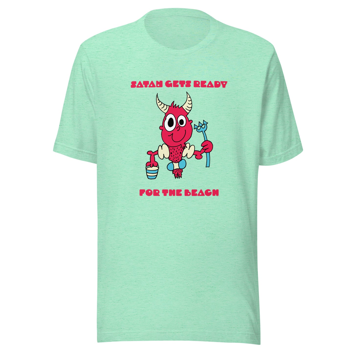 Satan gets ready for the beach - Women's t-shirt