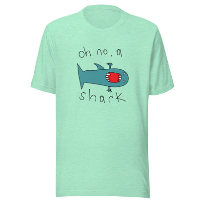 Oh no, a shark - Men's t-shirt (Fashion colours)