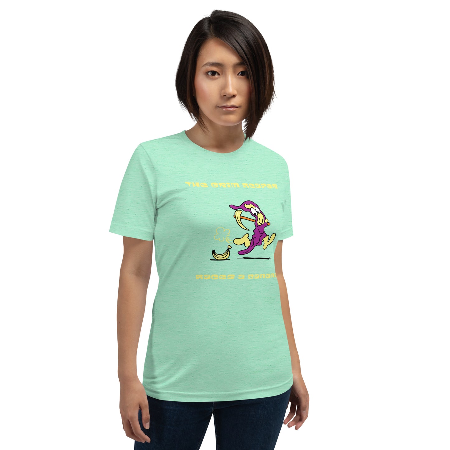 The Grim Reaper races a Banana - Women's t-shirt