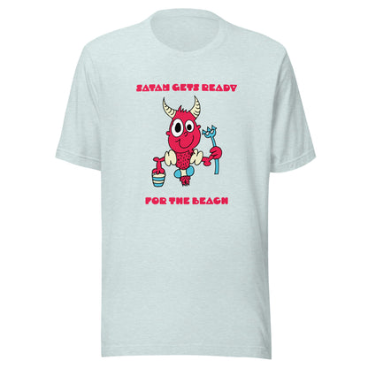 Satan gets ready for the beach - Women's t-shirt