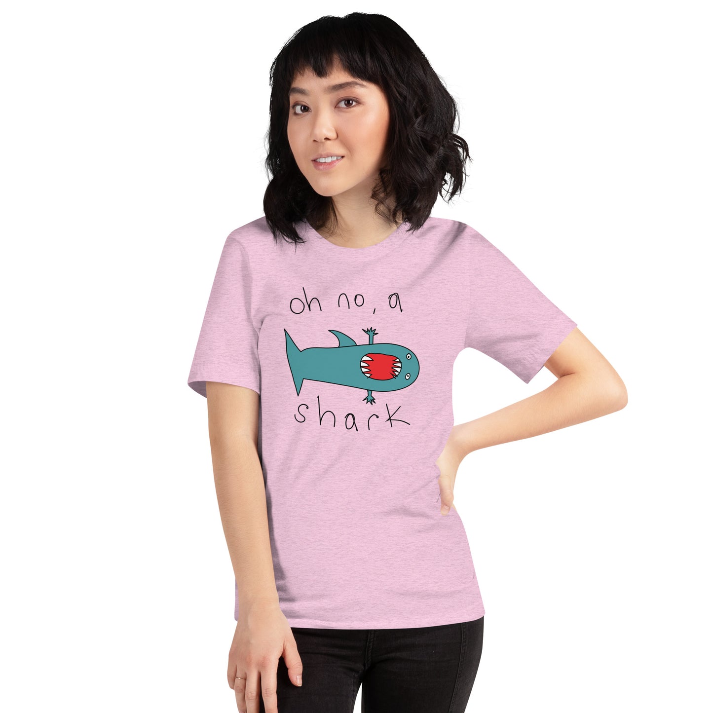 Oh no, a shark - Women's t-shirt