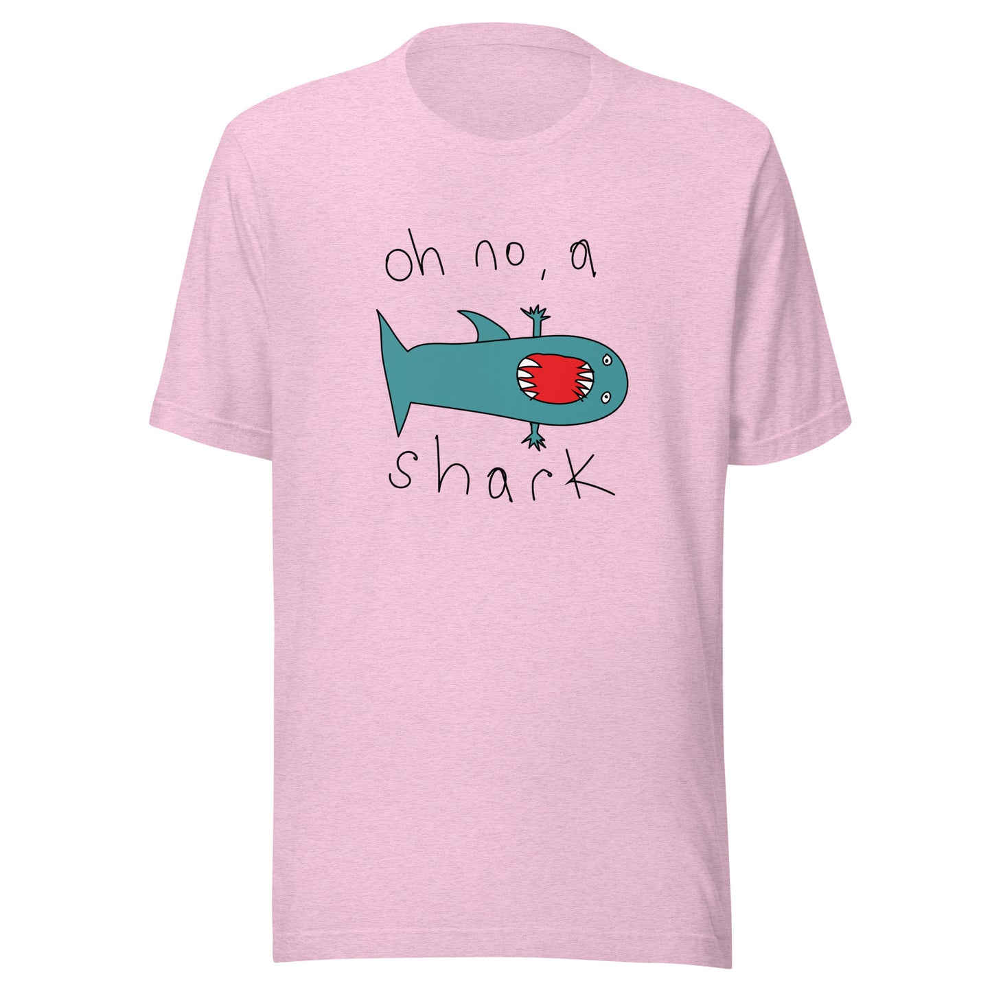 Oh no, a shark - Men's t-shirt (Fashion colours)