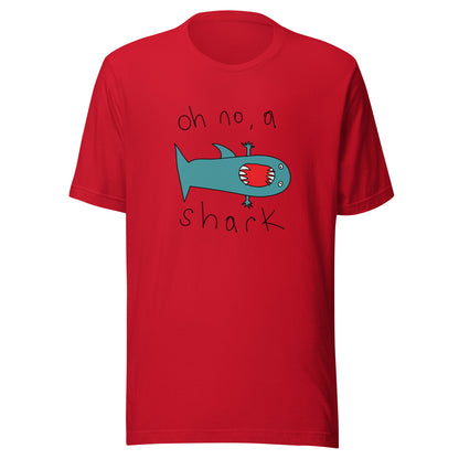 Oh no, a shark - Men's t-shirt (Fashion colours)