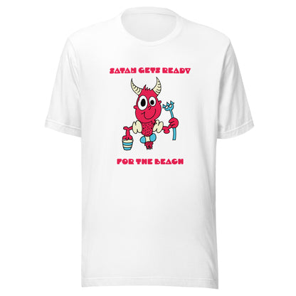 Satan gets ready for the beach - Women's t-shirt