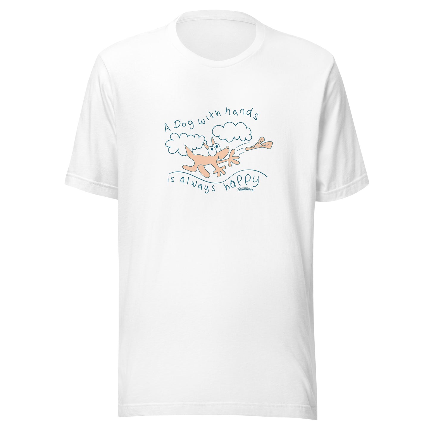 A dog with hands is always happy - Men's T-Shirt