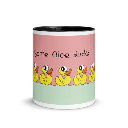 Some nice ducks - Mug with Colour Inside