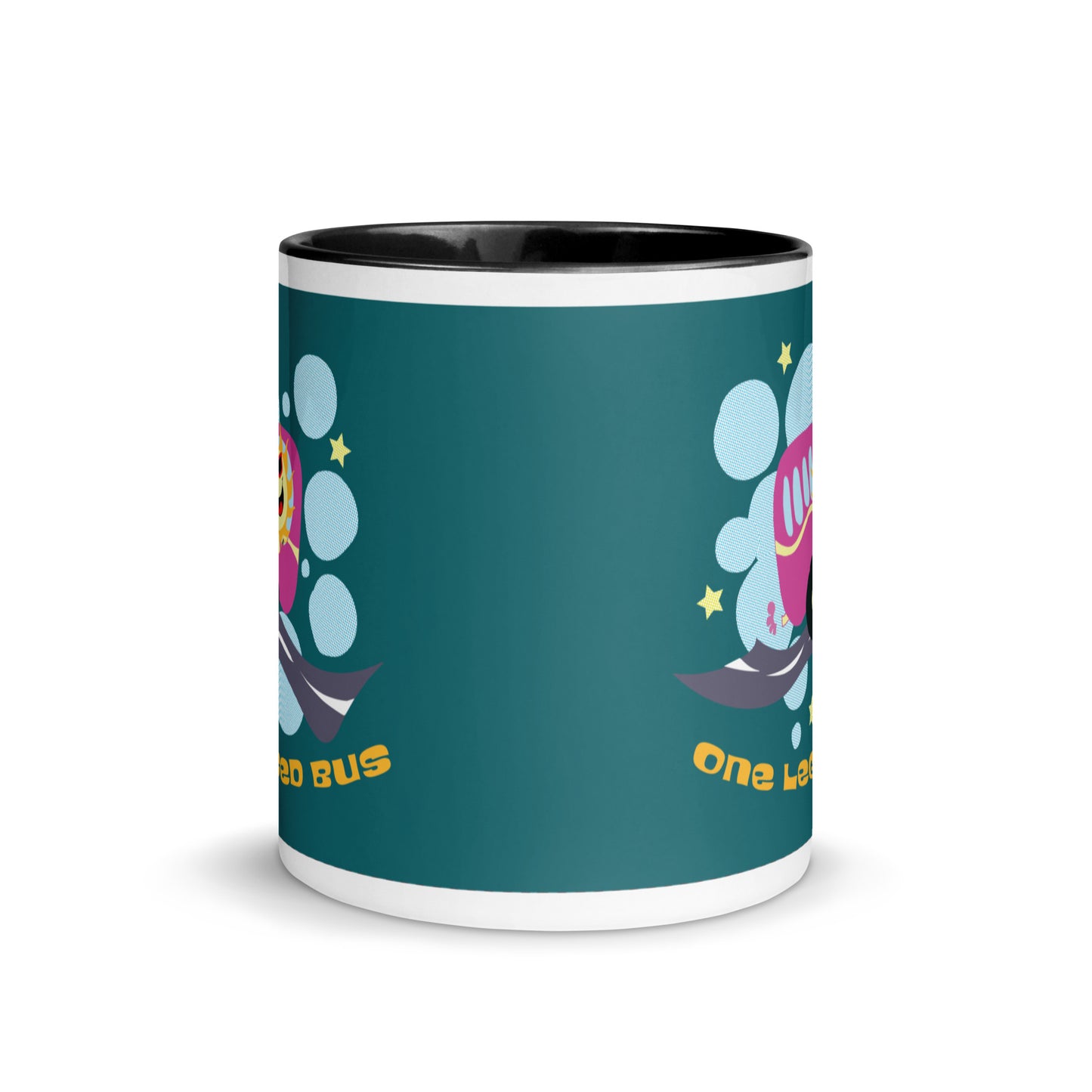 A One Legged Bus - Mug with Colour Inside