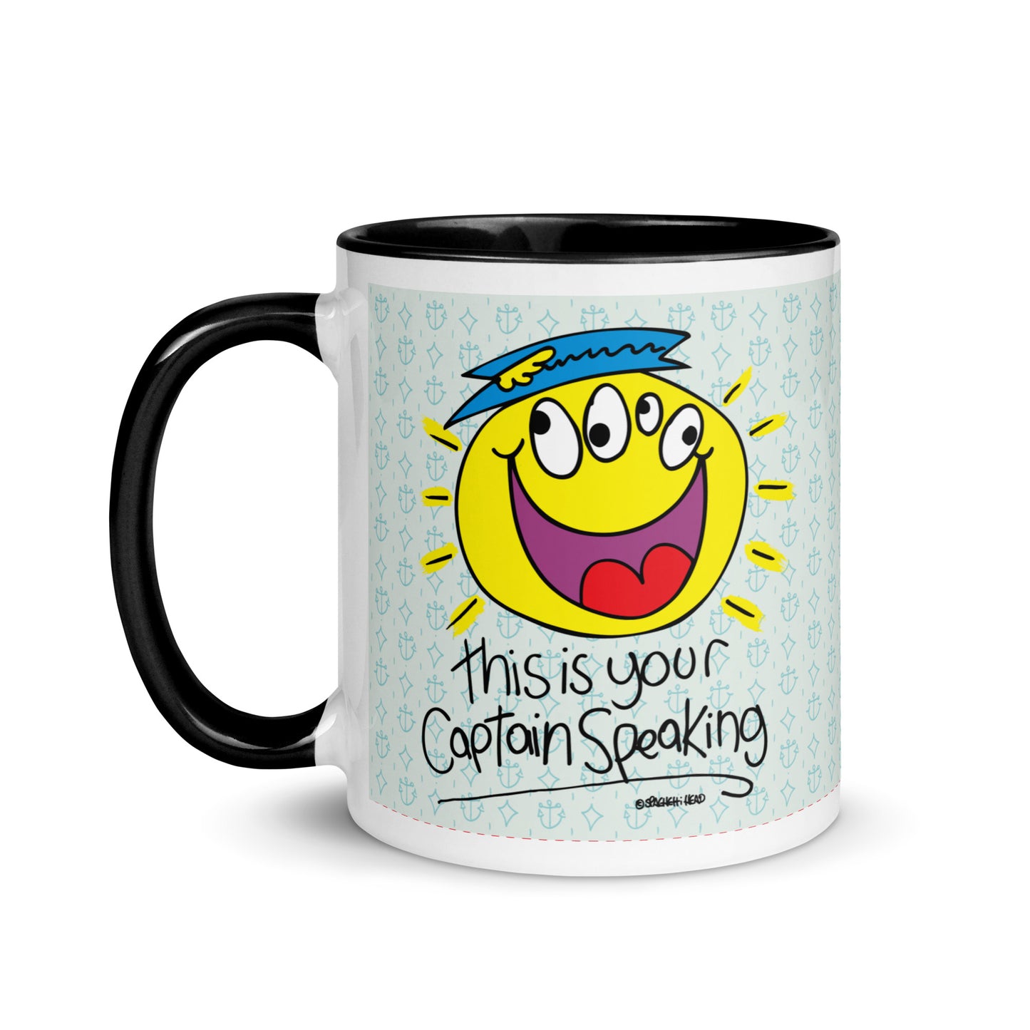 RThis is your Captain Speaking! - Mug with Colour Inside