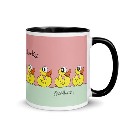 Some nice ducks - Mug with Colour Inside