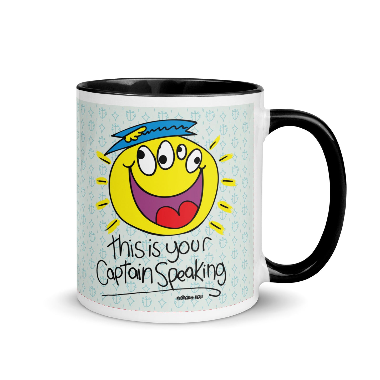 RThis is your Captain Speaking! - Mug with Colour Inside