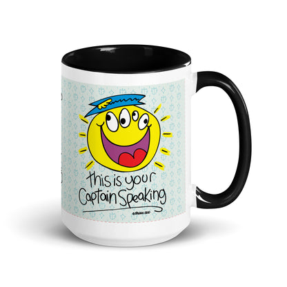 RThis is your Captain Speaking! - Mug with Colour Inside