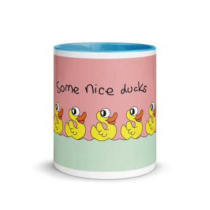 Some nice ducks - Mug with Colour Inside