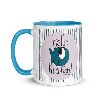 Hello, I'm a Fish! - Mug with Color Inside