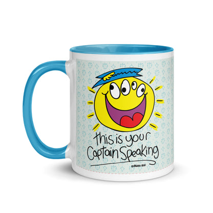 RThis is your Captain Speaking! - Mug with Colour Inside