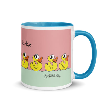 Some nice ducks - Mug with Colour Inside