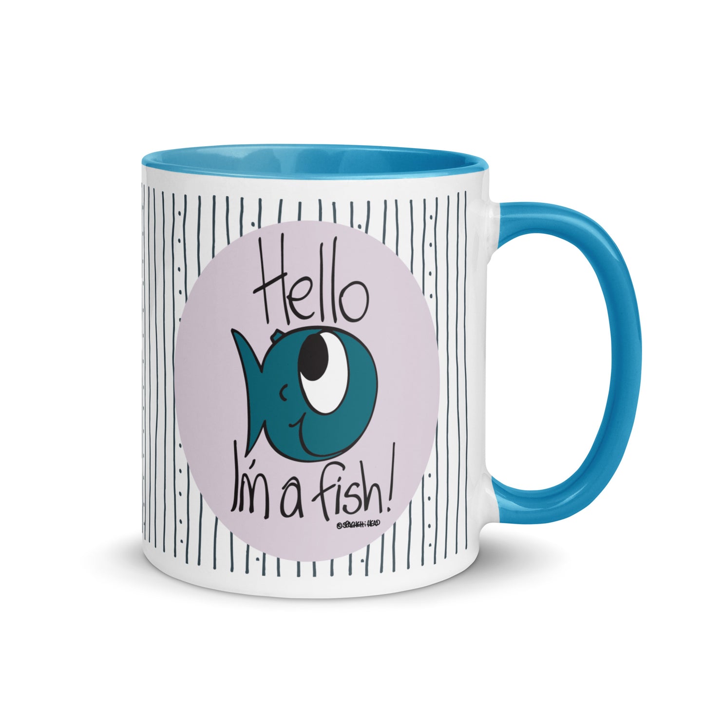 Hello, I'm a Fish! - Mug with Color Inside