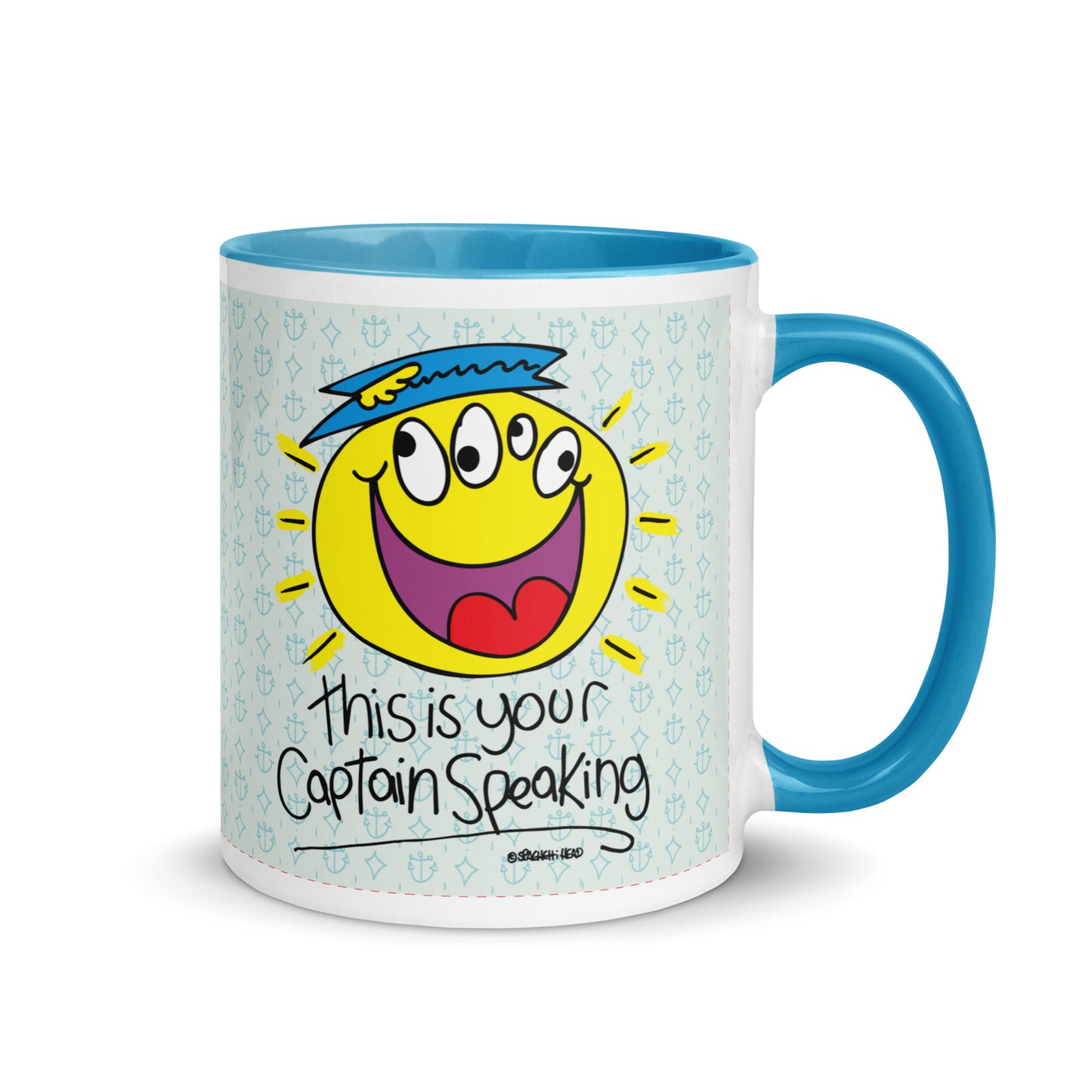 RThis is your Captain Speaking! - Mug with Colour Inside