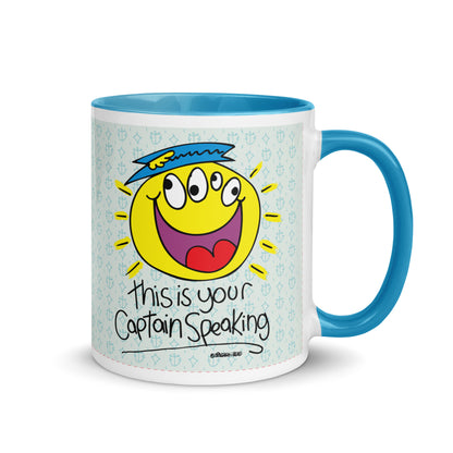 RThis is your Captain Speaking! - Mug with Colour Inside