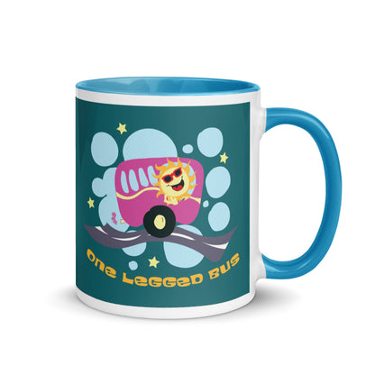 A One Legged Bus - Mug with Colour Inside