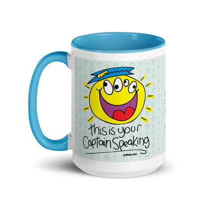 RThis is your Captain Speaking! - Mug with Colour Inside